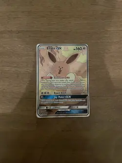 Pokemon Eevee GX TCG Full Art Promo Holo Black Star SM233 - Image 1