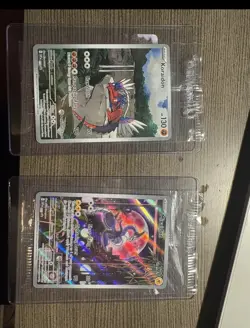 Pokemon Center Stamped Promos Miraidon SVP 013 and Koraidon SVP 014 Sealed Set - Image 1