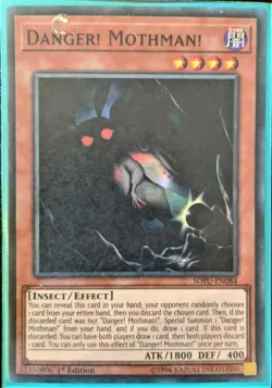 YuGiOh Danger! Mothman! Super Rare SOFU-EN084 - Image 1