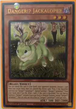 YuGiOh Danger!U JackalopeU Ultra Rare 1st Edition RA01-EN013 - Image 1