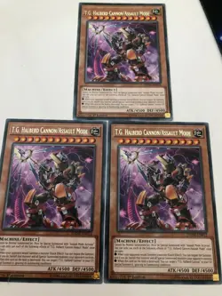 Yugioh T.G.Halberd Cannon/Assault Mode.DANE-EN012 Rare NM x3 Play Set - Image 1