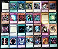 50 Bulk YuGiOh Card Lot 10+ Holos 8+ Rares Genuine Konami - Image 1