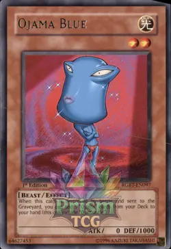 1st ed Ojama Blue rare RGBT-EN097 Yugioh - Image 1