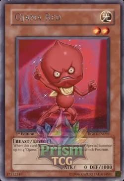1st ed Ojama Red rare RGBT-EN096 Yugioh - Image 1