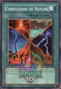 1st Ed Convulsion of Nature LOD-084 Yugioh - Image 1