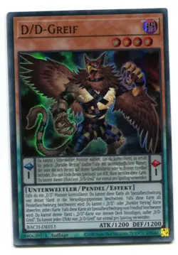 Yu-Gi-Oh! D/D Greif Super Rare BACH-DE013 - Image 1