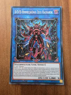 Yu-Gi-Oh! DOOD-DE049 D/D/D Himmelskonig Zeus Ragnarok Secret Rare NM 1st - Image 1