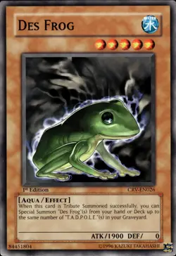 Des Frog - 1st Edition CRV-EN026 - LP - YuGiOh - Image 1