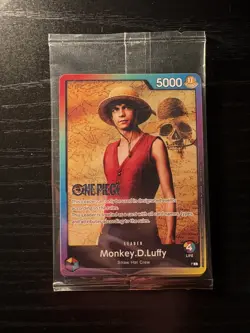 One Piece TCG Monkey.D.Luffy Battle Live Action/Anime Promo Sealed NM - Image 1