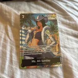 Ms. All Sunday SR (Alt Art) OP14 English One Piece TCG Card Nico Robin - Image 1