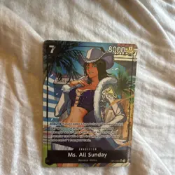 Ms. All Sunday SR (Alt Art) OP14 English One Piece TCG Card Nico Robin - Image 2