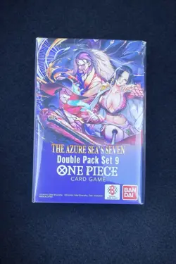 One Piece TCG: Double Pack Set 9 The Azure Sea's Seven - New Sealed In Hand. - Image 1