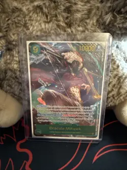 One Piece TCG English OP14-119 Dracule Mihawk Alt Art Parallel - Image 1