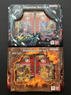 ONE PIECE Illustration Box Vol 5 & Vol 6 Lot - New SEALED PRB-02 OP-13 Lot 2 - Image 1