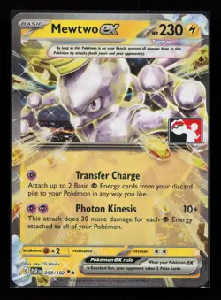 Mewtwo ex 058/182 Prize Pack Series Cards Pokemon Card - Image 1