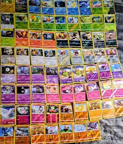Pokemon Mid Era Sets Holo And Reverse Holo Lot Of 69 Cards - Image 1