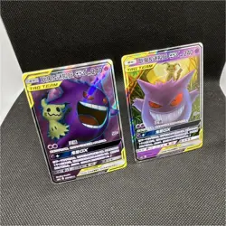 Pokemon GX Tag Team Holo Cards Gengar & Mimikyu (SC) Lot - Image 1