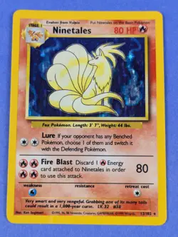 Ninetales - 12/102 - Holo Base Set Unlimited - Pokemon Card - DMG - Image 1