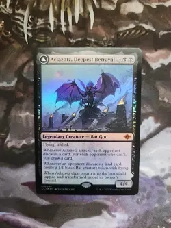 MTG NM Foil Aclazotz, Deepest Betrayal Temple Of The Dead, LCI - Image 1