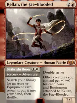 Wilds of Eldraine #230 Kellan, the Fae-Blooded - Image 1