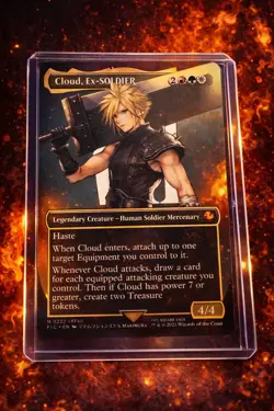 Cloud, Ex SOLDIER (Borderless) Commander #202 NM Final Fantasy Regular non foil - Image 1