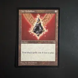 Magic the Gathering Jet Medallion Tempest Lightly Played LP MTG - Image 1