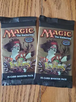 MAGIC THE GATHERING Lot of Two (2) LEGIONS Factory Sealed Booster Packs - Image 1