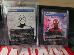 Magic the Gathering Spider-Man Brainstorm B&W 7016 + Non-Foil Color 7019 Lot - Image 1