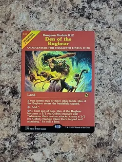 Magic the Gathering Den of the Bugbear Showcase Foil #351 Rare Raw NM/M - Image 2