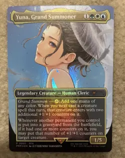 Magic The Gathering Yuna, Grand Summoner (Borderless) WPN & Gateway Promos Foil - Image 1