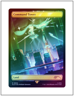 1x Command Tower, Foil - Secret Lair Drop 0806 - Miku Magic the Gathering MTG NM - Image 1