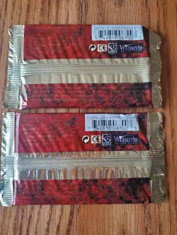 MAGIC THE GATHERING Lot of Two (2) 4TH EDITION Factory Sealed Booster Packs - Image 2