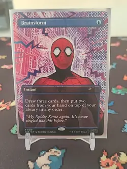 Brainstorm (7019) MTG - Secret Lair Drop Spiderman SLD - NM - Image 1