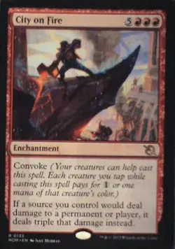 City on Fire - March of the Machine: #135, Magic: The Gathering Lp C288 - Image 1