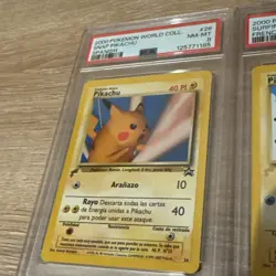 Pokemon Pikachu World Collection 2000 PSA 9 & 8 Full Graded Set + Binder - Image 3