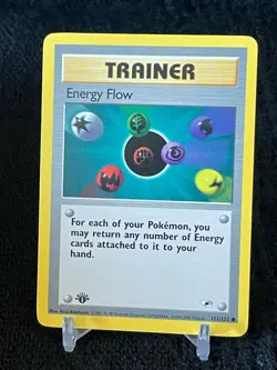 Pokemon 1st Edition Gym Heroes Energy Flow 122/132 - Image 1