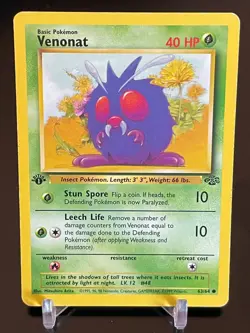 Pokemon 1st Edition Venonat 63/64 Jungle Common MP - Image 1
