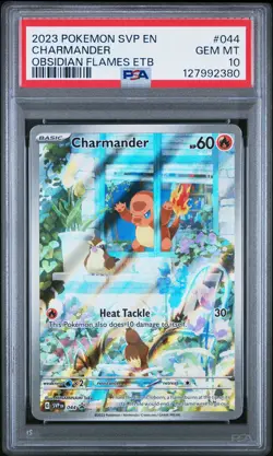 2023 POKEMON SVP EN-SV BLACK STAR PROMO #044 CHARMANDER PSA 10 - Image 1