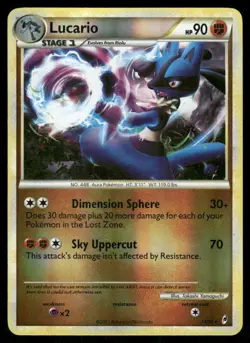 Pokemon Tcg Lucario [Reverse Holo] #14 Pokemon Call of Legends LP - Image 1