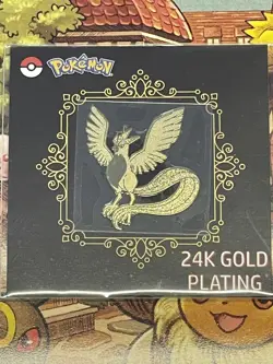 24k Gold Plated Pokemon Zapdos, moltres, and articuno Pack Fresh - Image 4