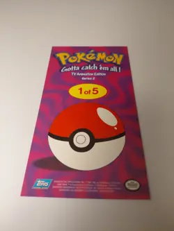 Pokemon Topps TV Animation Edition Series 2 Box Toppers 1 Of 5 LP - Image 2