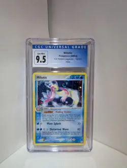 CGC 9.5 Gem Mint-Milotic 12/101- Holo Rare w. Swirl - Pokemon EX Hidden Legends - Image 1