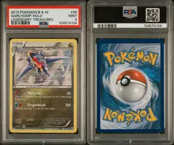 2013 POKEMON BLACK & WHITE LEGENDARY TREASURES #96 GARCHOMP HOLO PSA 9 - Image 3