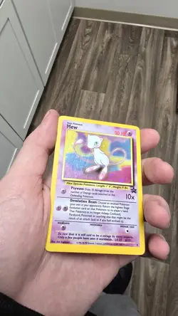 Mew ⭐ 9 Promo SWIRL Holo Wizards Black Star Promos 1999 Pokemon LP - Image 2