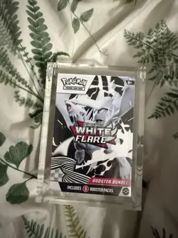 Pokemon White Flare Booster Bundle New & Sealed with Acrylic Display Case - Image 1