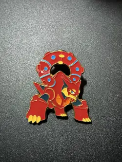 1x POKEMON NINTENDO OFFICIALLY LICENSED 1" VOLCANION COLLECTOR'S PIN - Image 1