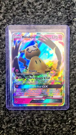Pokemon TCG Mimikyu GX 149/214 Sun & Moon Lost Thunder - Ultra Rare Holo - MP/LP - Image 1