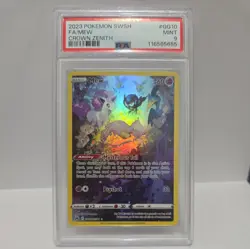 2023 POKEMON SWORD & SHIELD CROWN ZENITH #GG10 FULL ART/MEW PSA 9 - Image 1