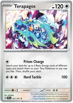 TERAPAGOS 161/191 Pokemon TCG Surging Sparks: REVERSE HOLO - Image 1