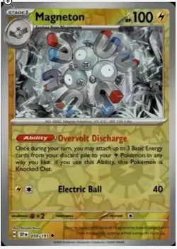 MAGNETON 059/191 Pokemon TCG Surging Sparks: REVERSE HOLO - Image 1